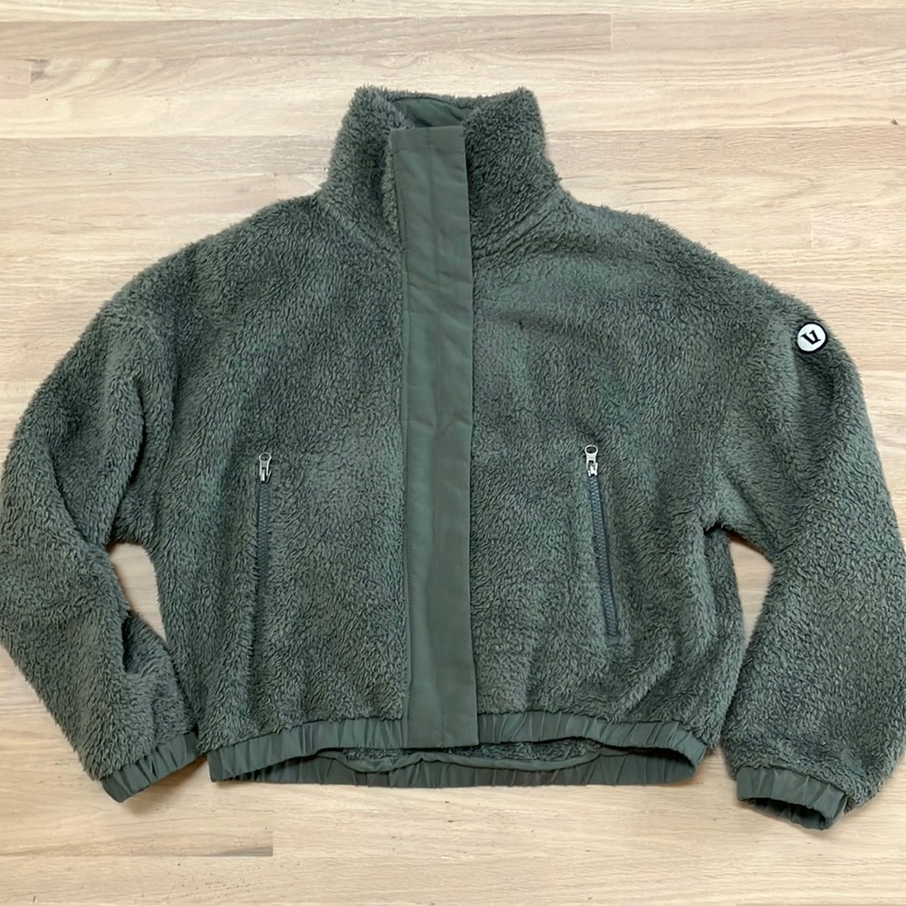 Vuori Cozy Sherpa Jacket - Dusty Pine - XS
